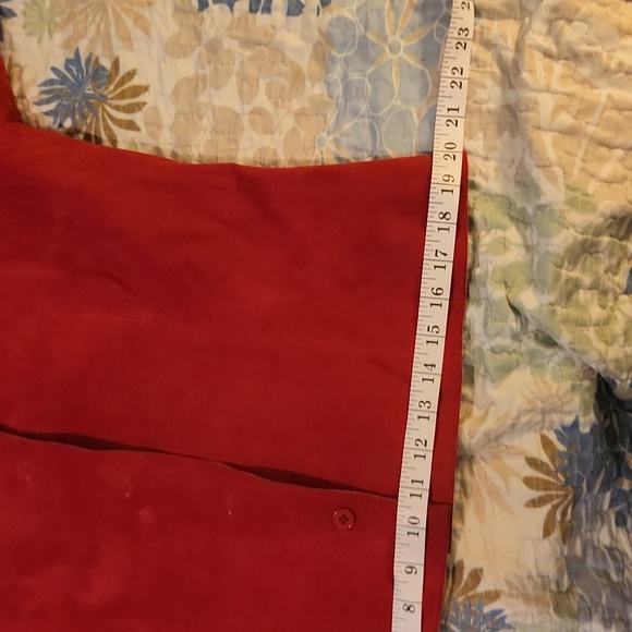 Red suede blazer - Picture 7 of 8